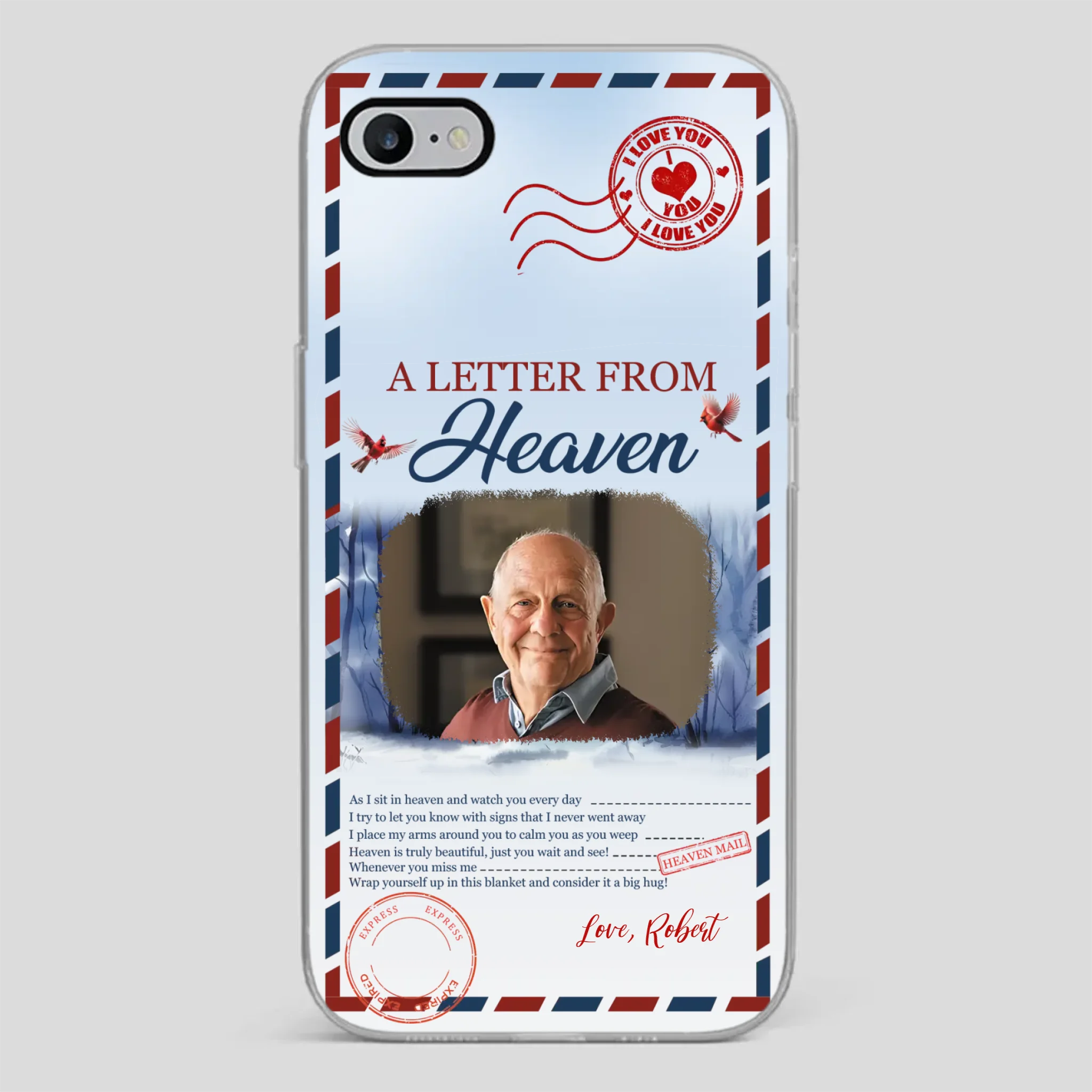 Grandpa “A Letter From Heaven” Phone Case – Custom Memorial Keepsake - 89Prints