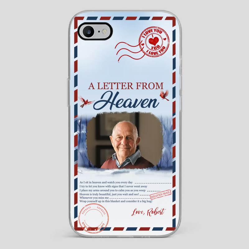 Grandpa “A Letter From Heaven” Phone Case – Custom Memorial Keepsake - 89Prints