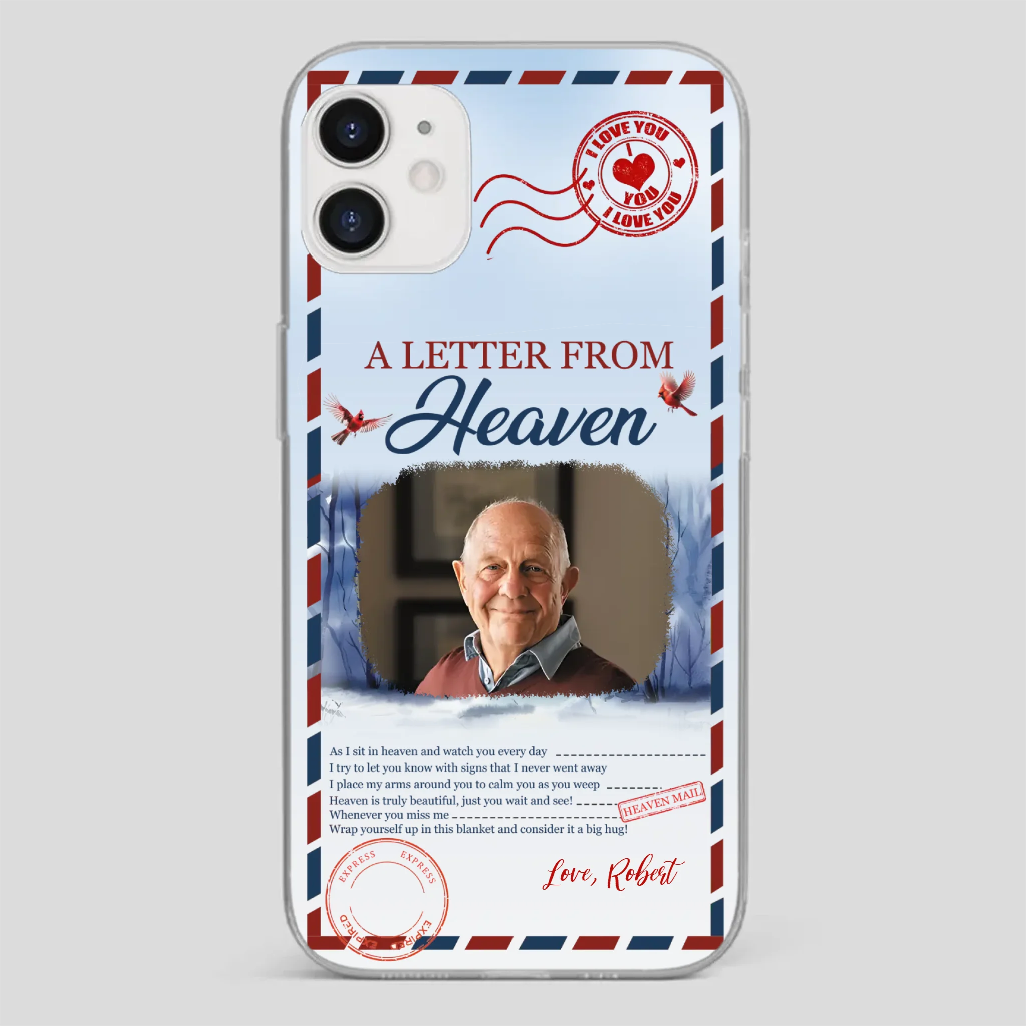 Grandpa “A Letter From Heaven” Phone Case – Custom Memorial Keepsake - 89Prints