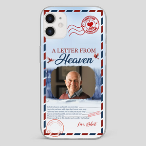 Grandpa “A Letter From Heaven” Phone Case – Custom Memorial Keepsake - 89Prints