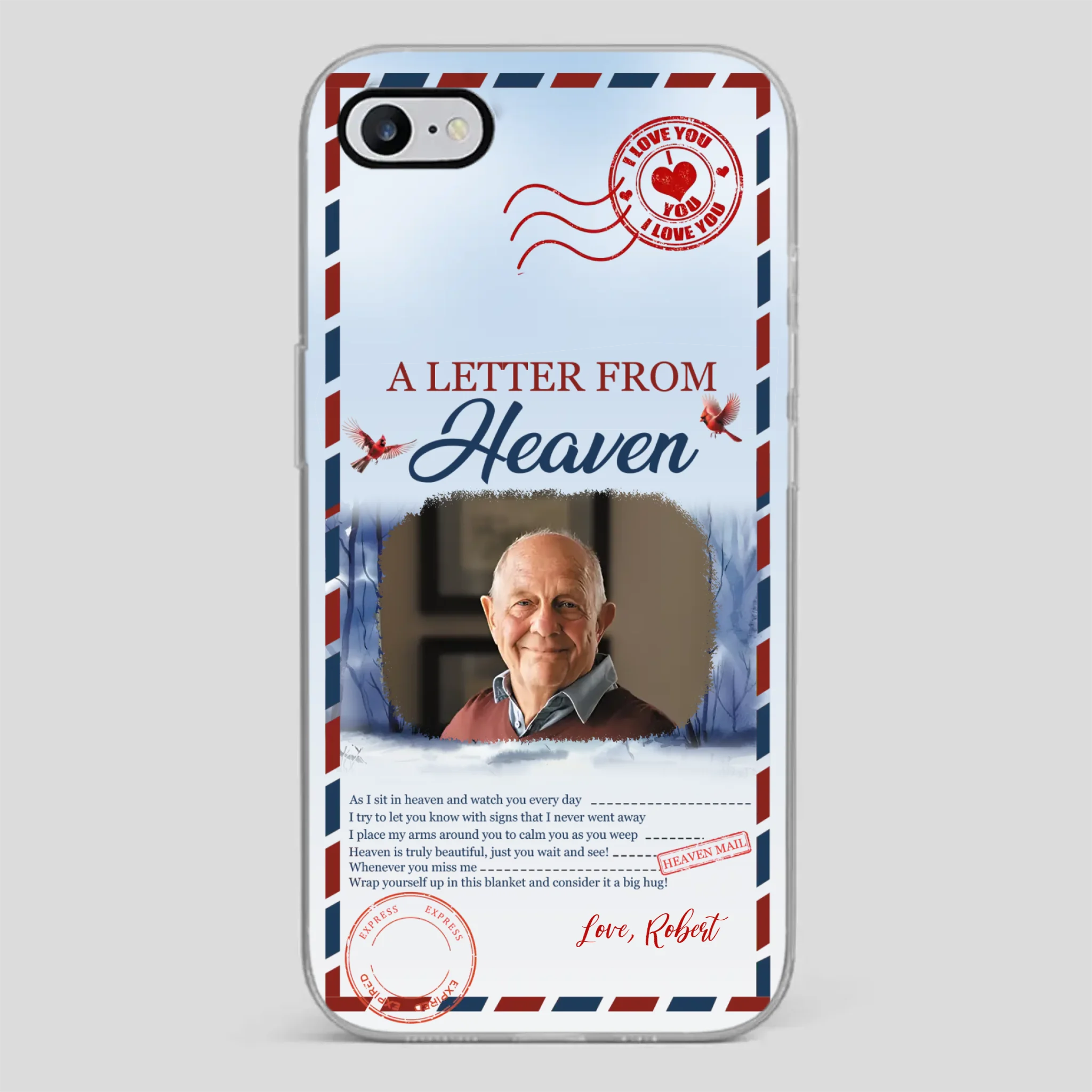 Grandpa “A Letter From Heaven” Phone Case – Custom Memorial Keepsake - 89Prints