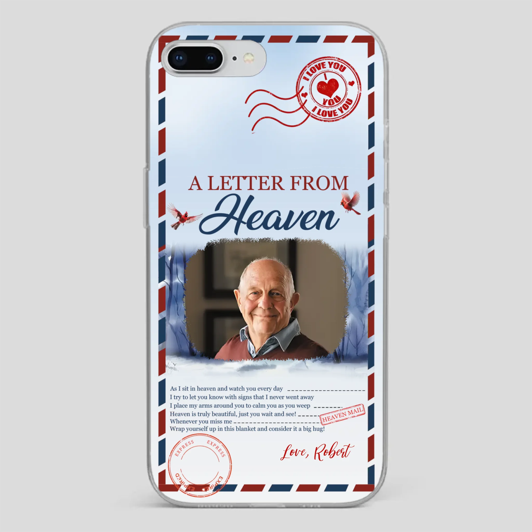 Grandpa “A Letter From Heaven” Phone Case – Custom Memorial Keepsake - 89Prints