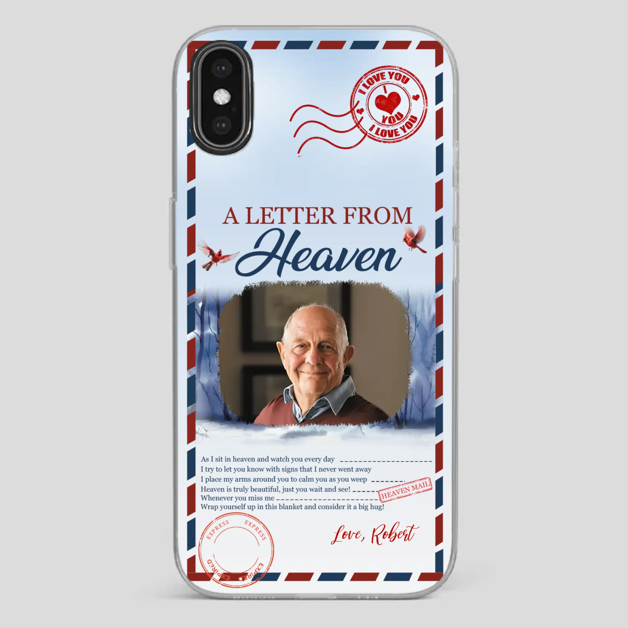 Grandpa “A Letter From Heaven” Phone Case – Custom Memorial Keepsake - 89Prints