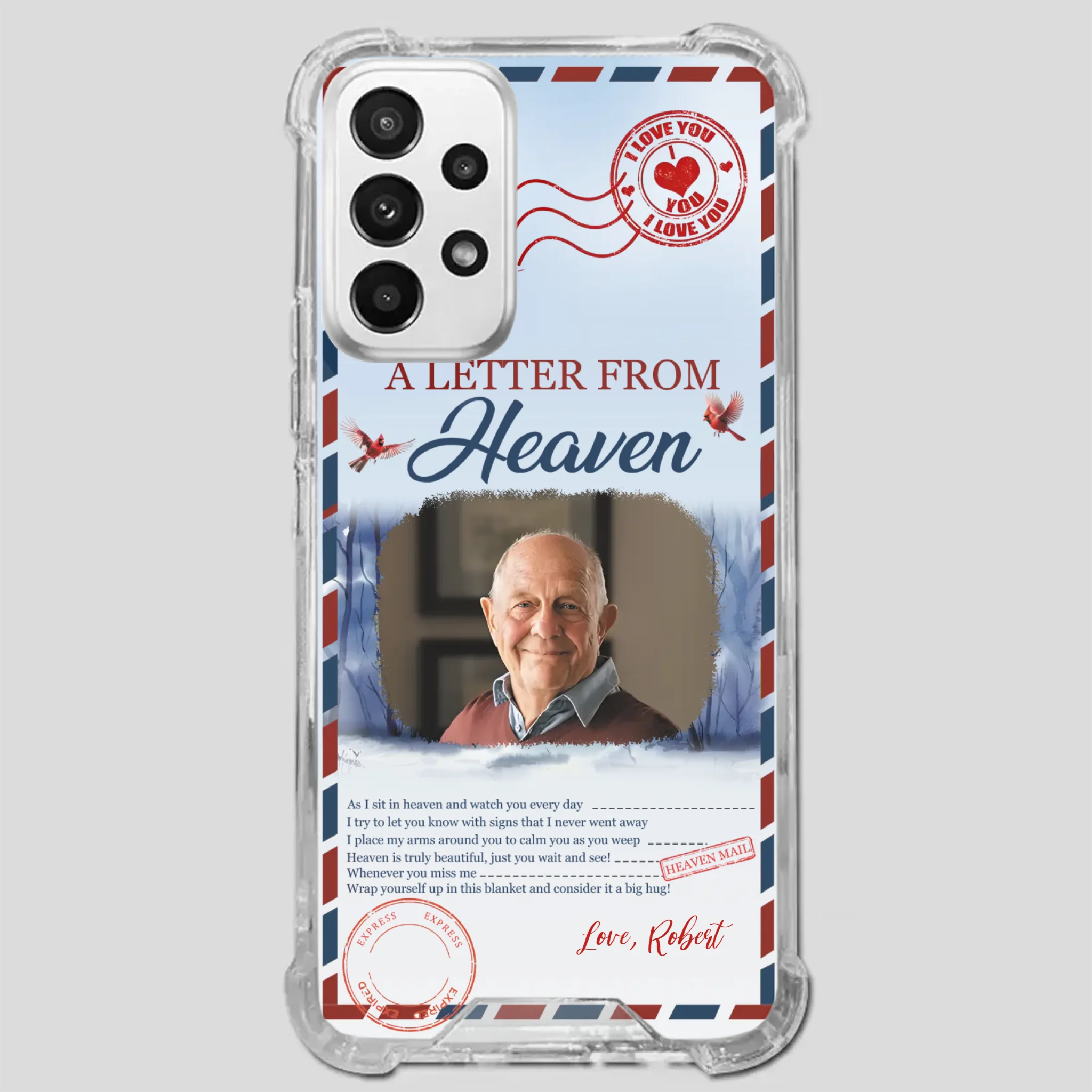 Grandpa “A Letter From Heaven” Phone Case – Custom Memorial Keepsake - 89Prints