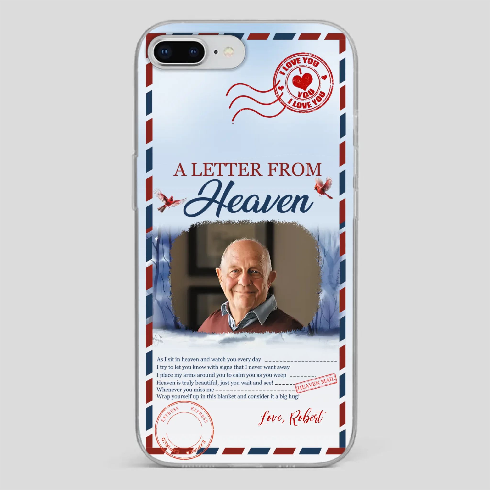 Grandpa “A Letter From Heaven” Phone Case – Custom Memorial Keepsake - 89Prints