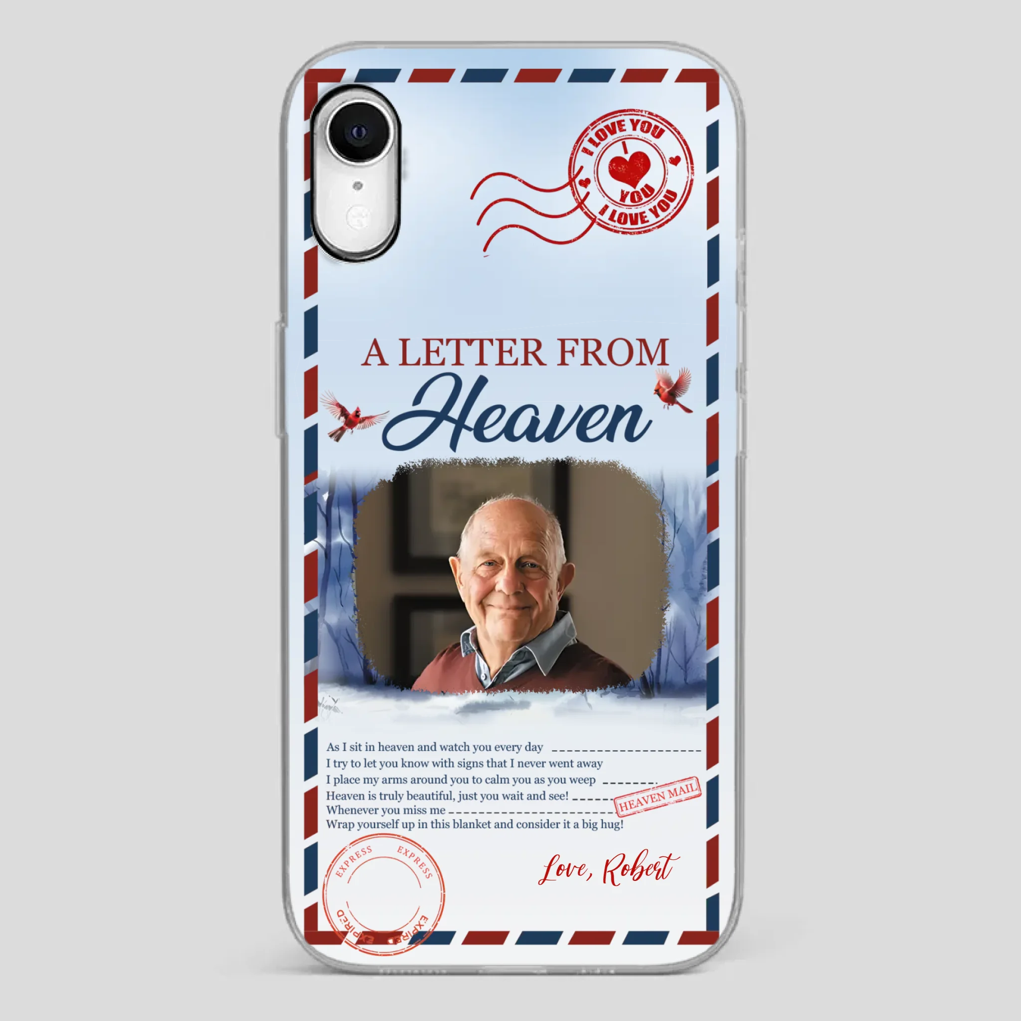 Grandpa “A Letter From Heaven” Phone Case – Custom Memorial Keepsake - 89Prints
