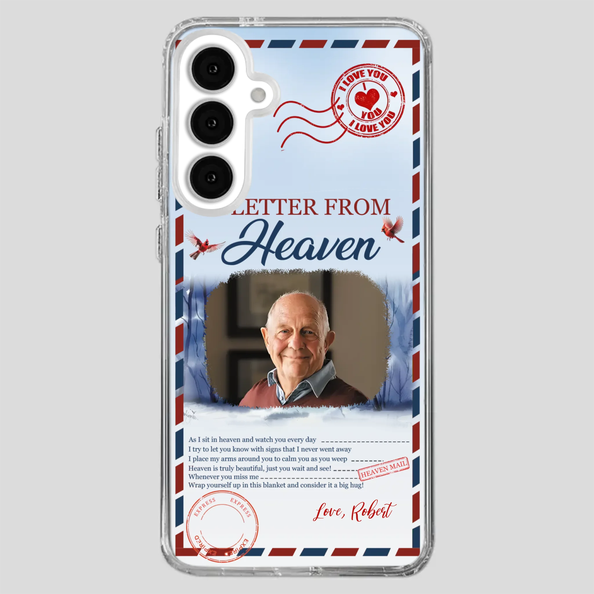 Grandpa “A Letter From Heaven” Phone Case – Custom Memorial Keepsake - 89Prints