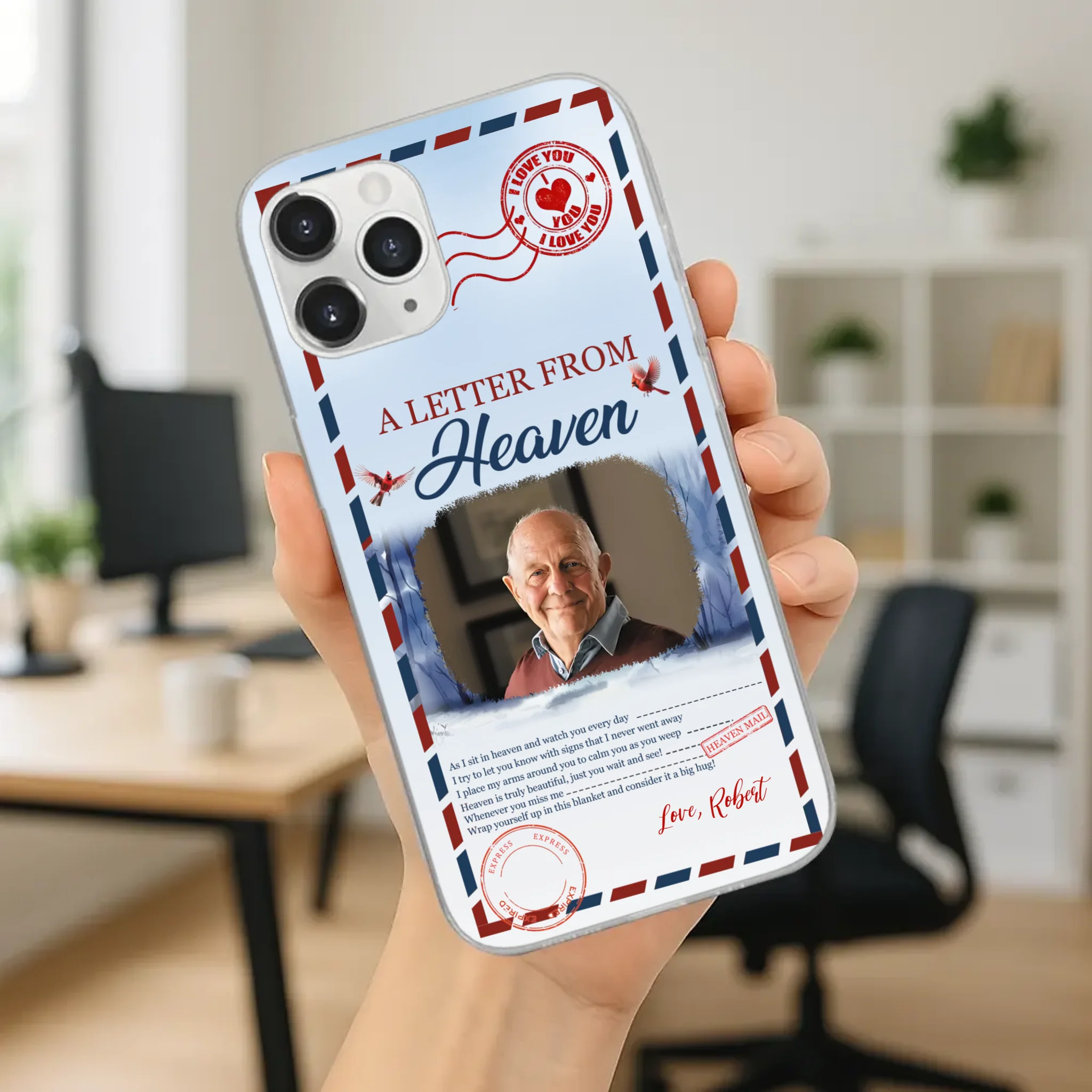 Grandpa “A Letter From Heaven” Phone Case – Custom Memorial Keepsake - 89Prints