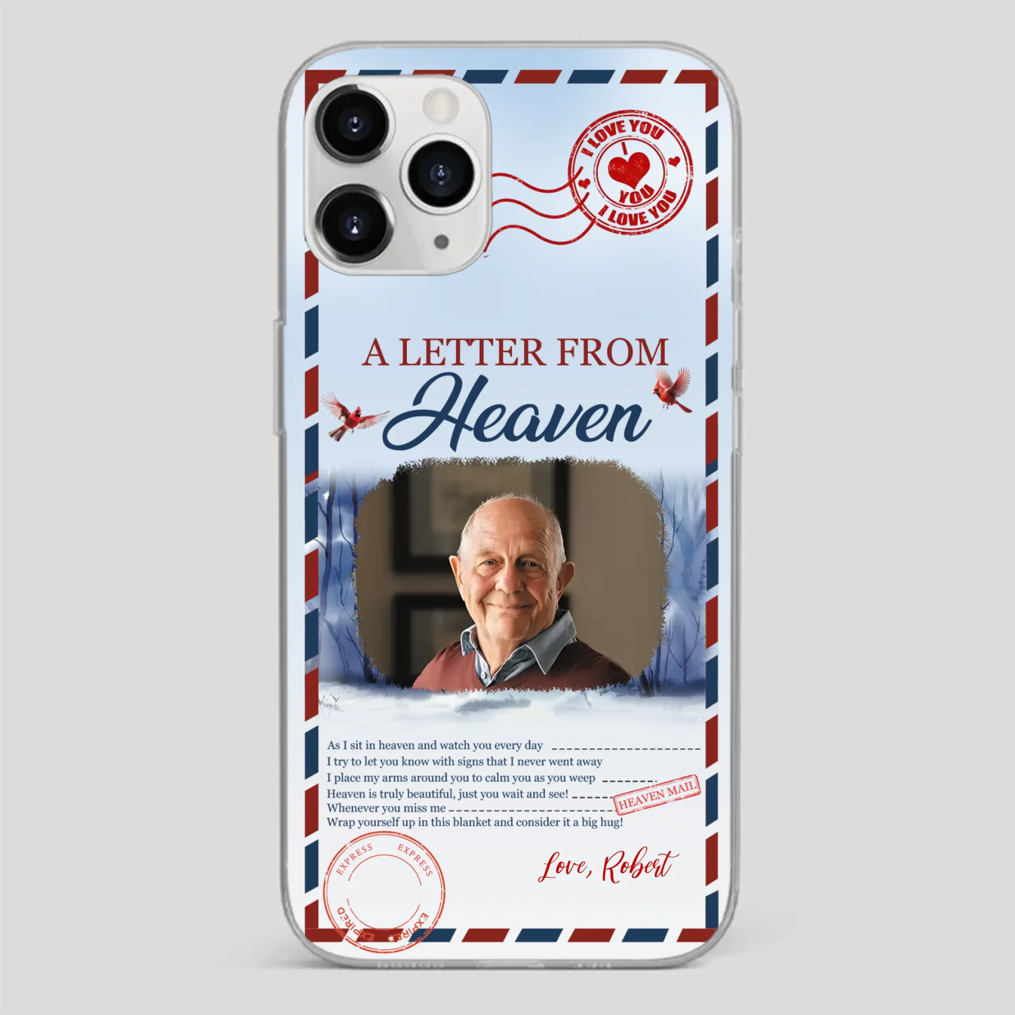 Grandpa “A Letter From Heaven” Phone Case – Custom Memorial Keepsake - 89Prints