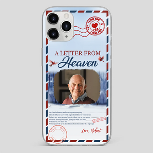 Grandpa “A Letter From Heaven” Phone Case – Custom Memorial Keepsake - 89Prints
