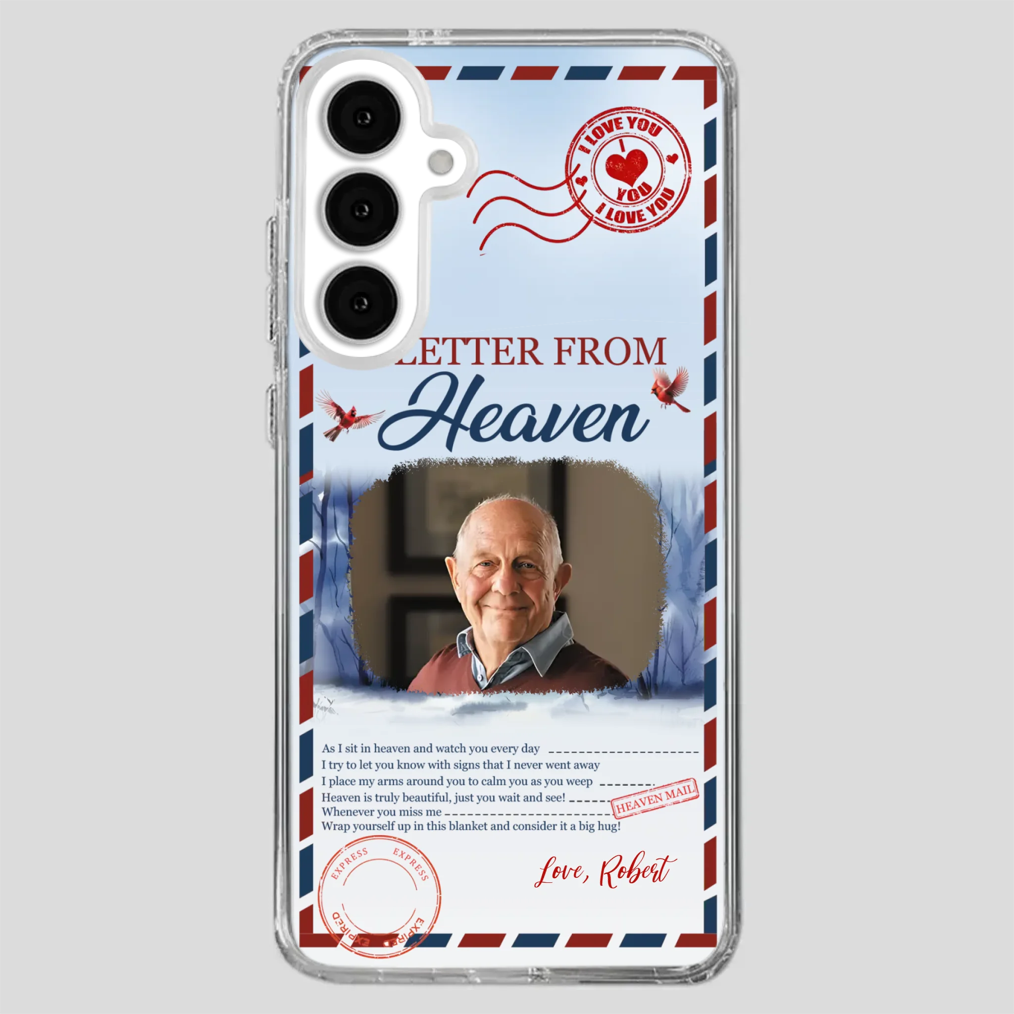 Grandpa “A Letter From Heaven” Phone Case – Custom Memorial Keepsake - 89Prints