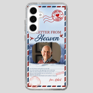 Grandpa “A Letter From Heaven” Phone Case – Custom Memorial Keepsake - 89Prints