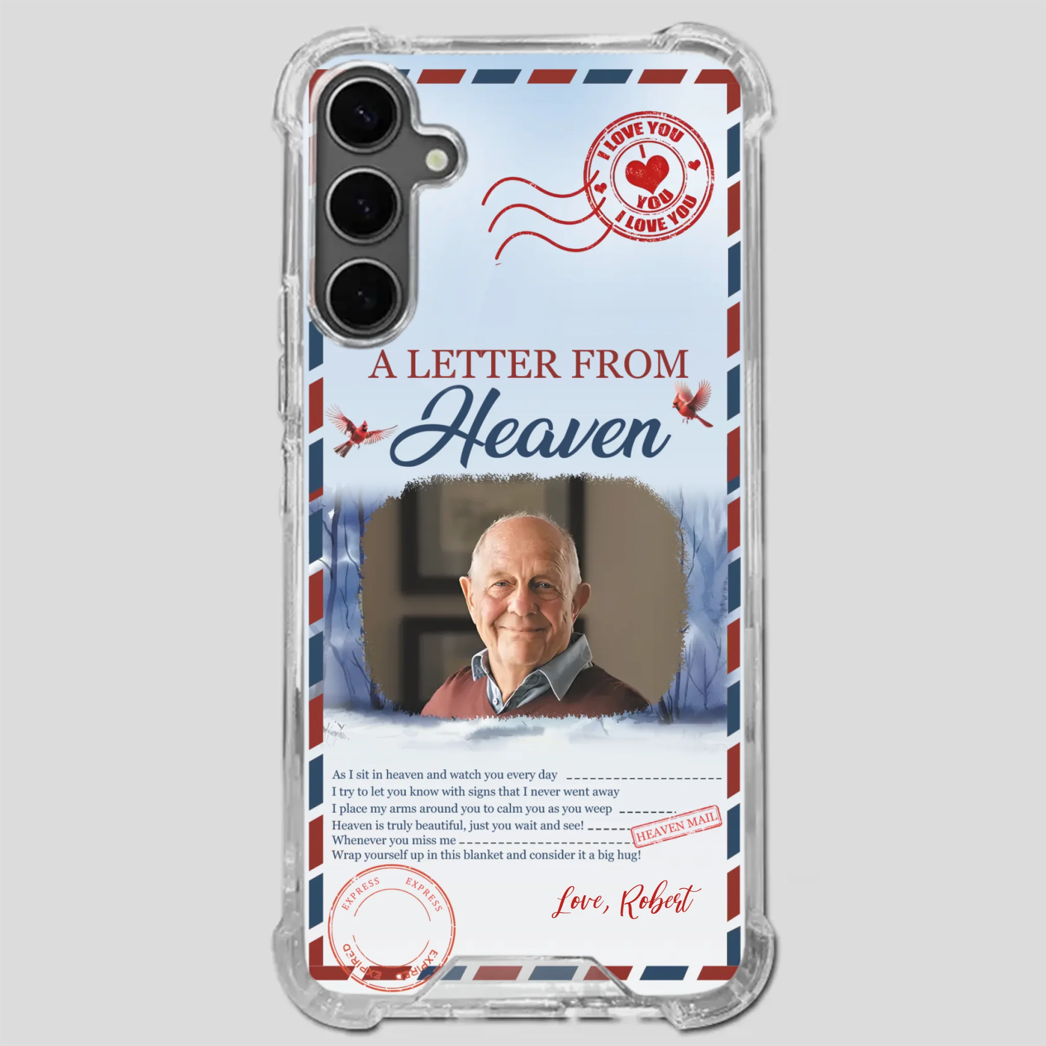 Grandpa “A Letter From Heaven” Phone Case – Custom Memorial Keepsake - 89Prints