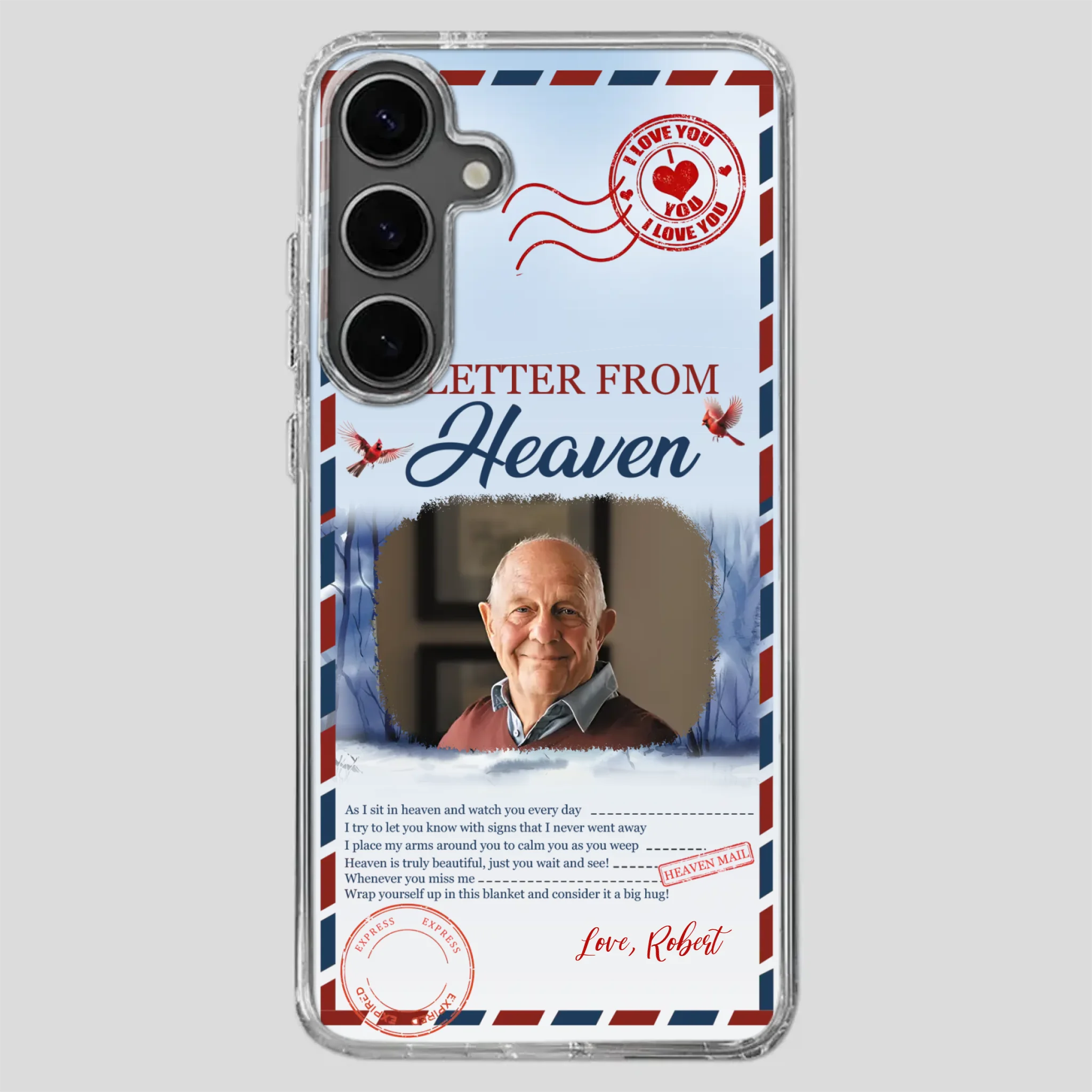 Grandpa “A Letter From Heaven” Phone Case – Custom Memorial Keepsake - 89Prints