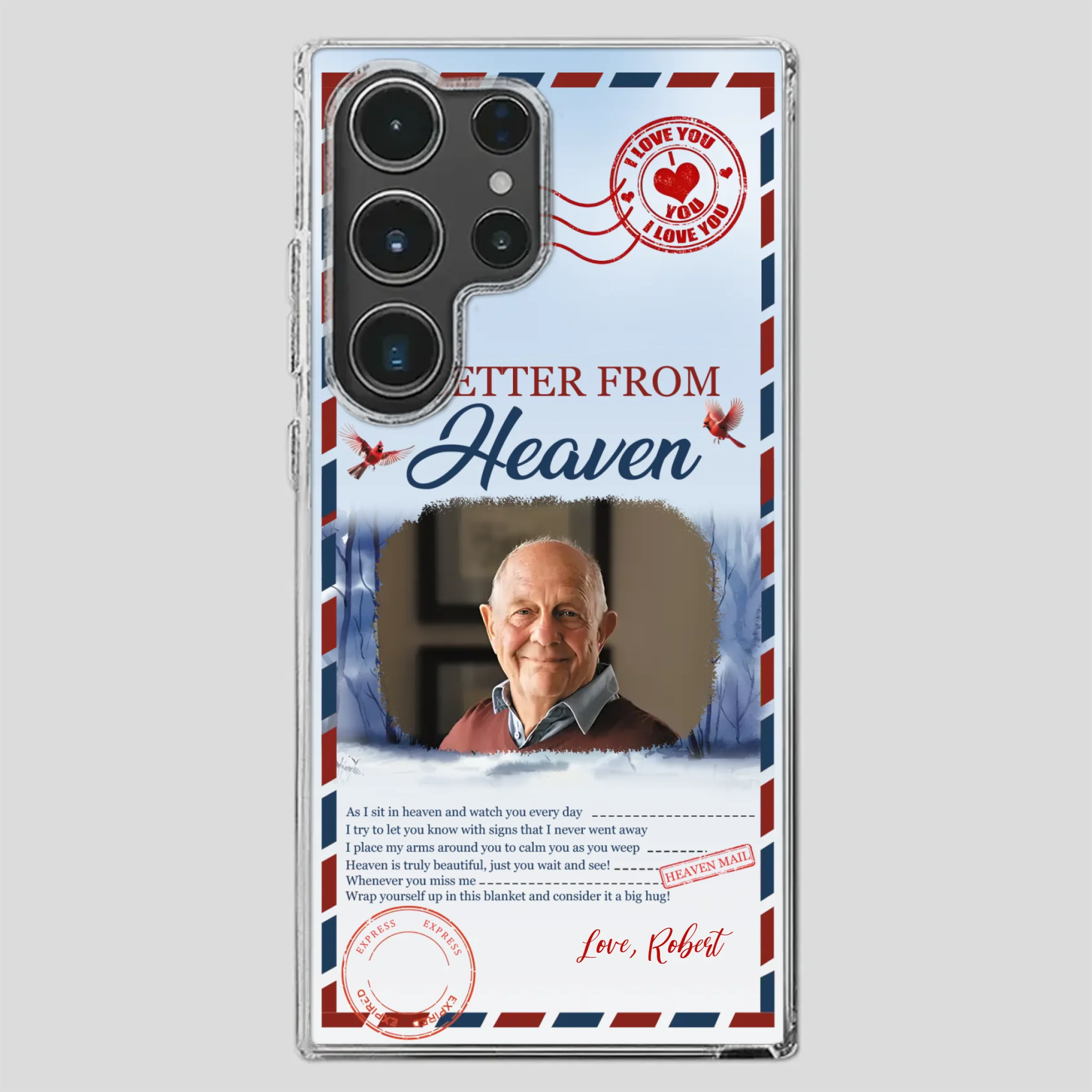 Grandpa “A Letter From Heaven” Phone Case – Custom Memorial Keepsake - 89Prints