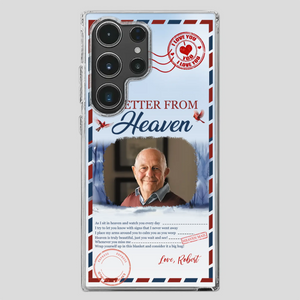 Grandpa “A Letter From Heaven” Phone Case – Custom Memorial Keepsake - 89Prints