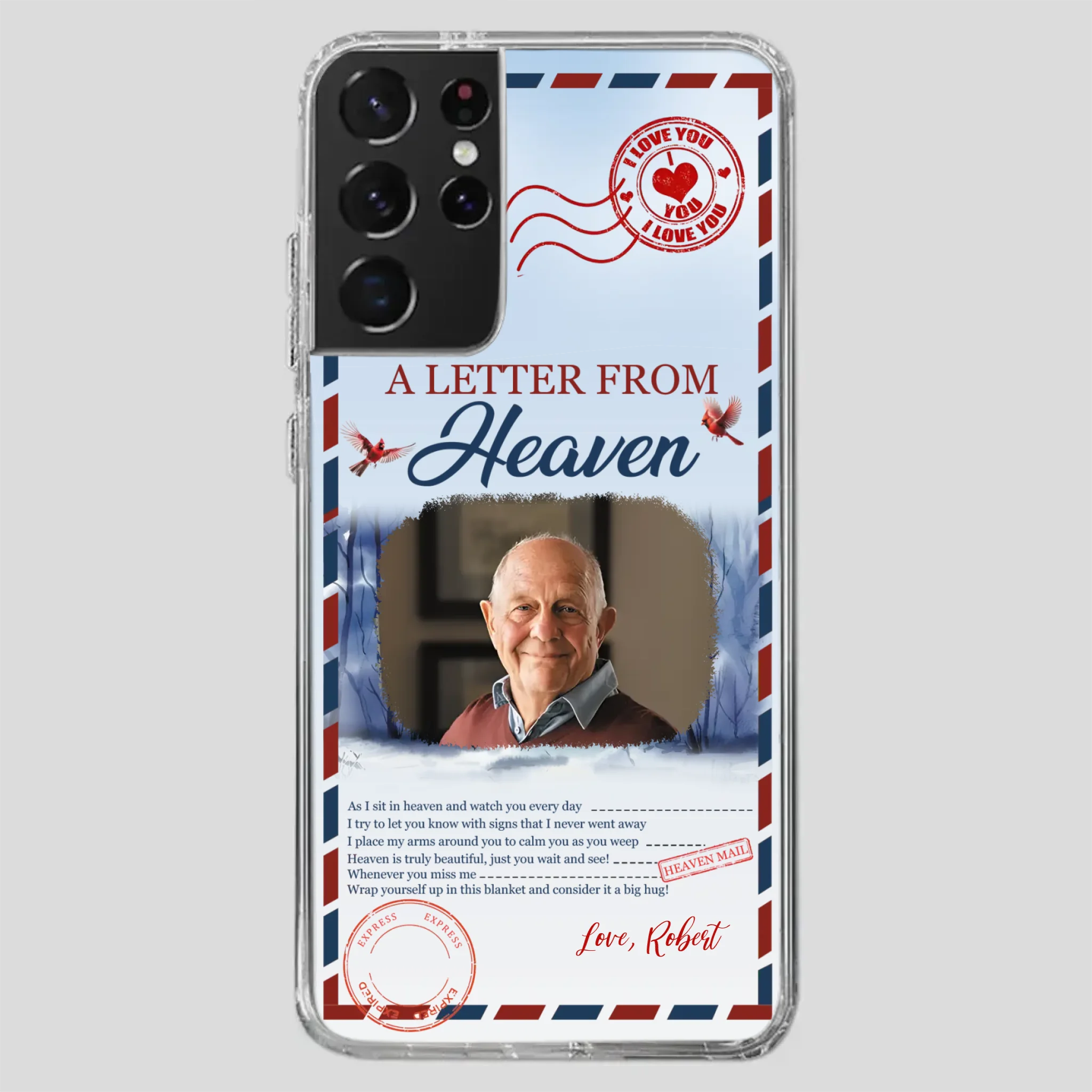 Grandpa “A Letter From Heaven” Phone Case – Custom Memorial Keepsake - 89Prints