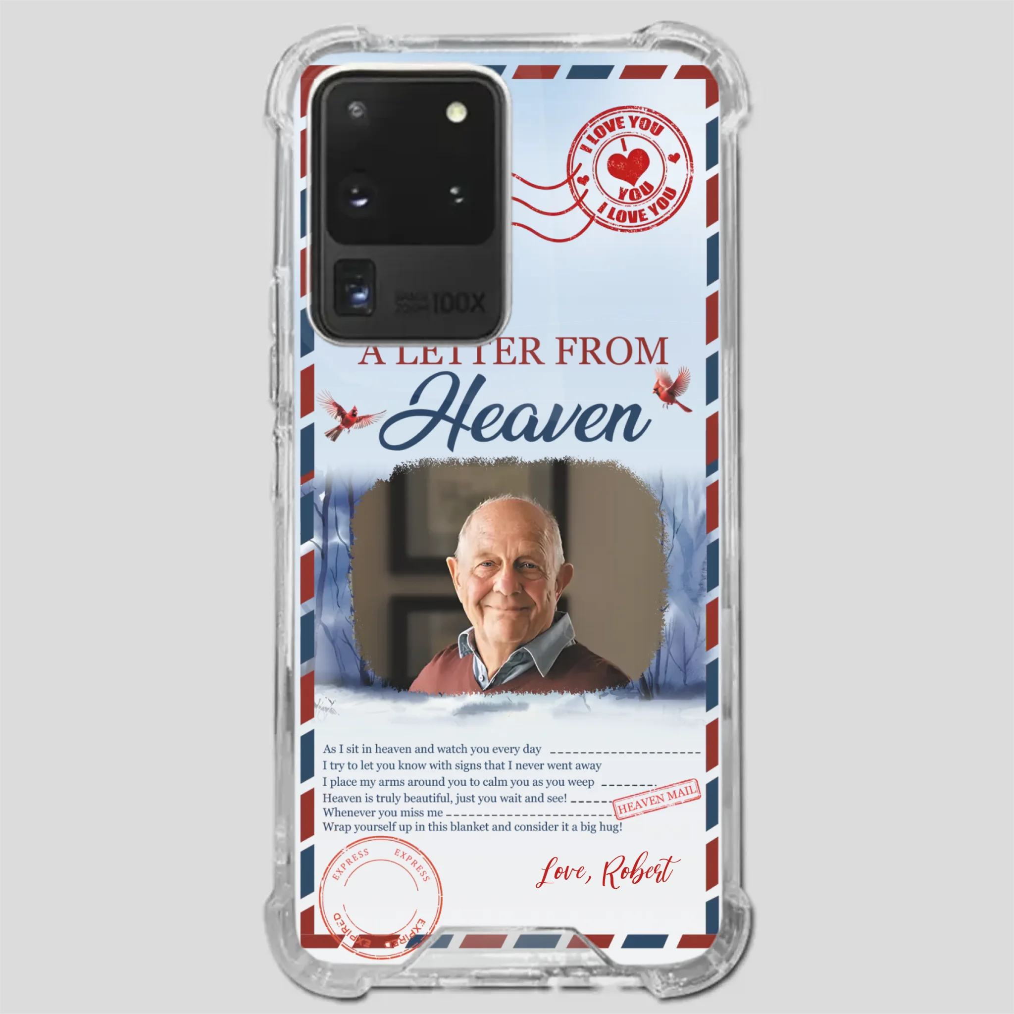 Grandpa “A Letter From Heaven” Phone Case – Custom Memorial Keepsake - 89Prints