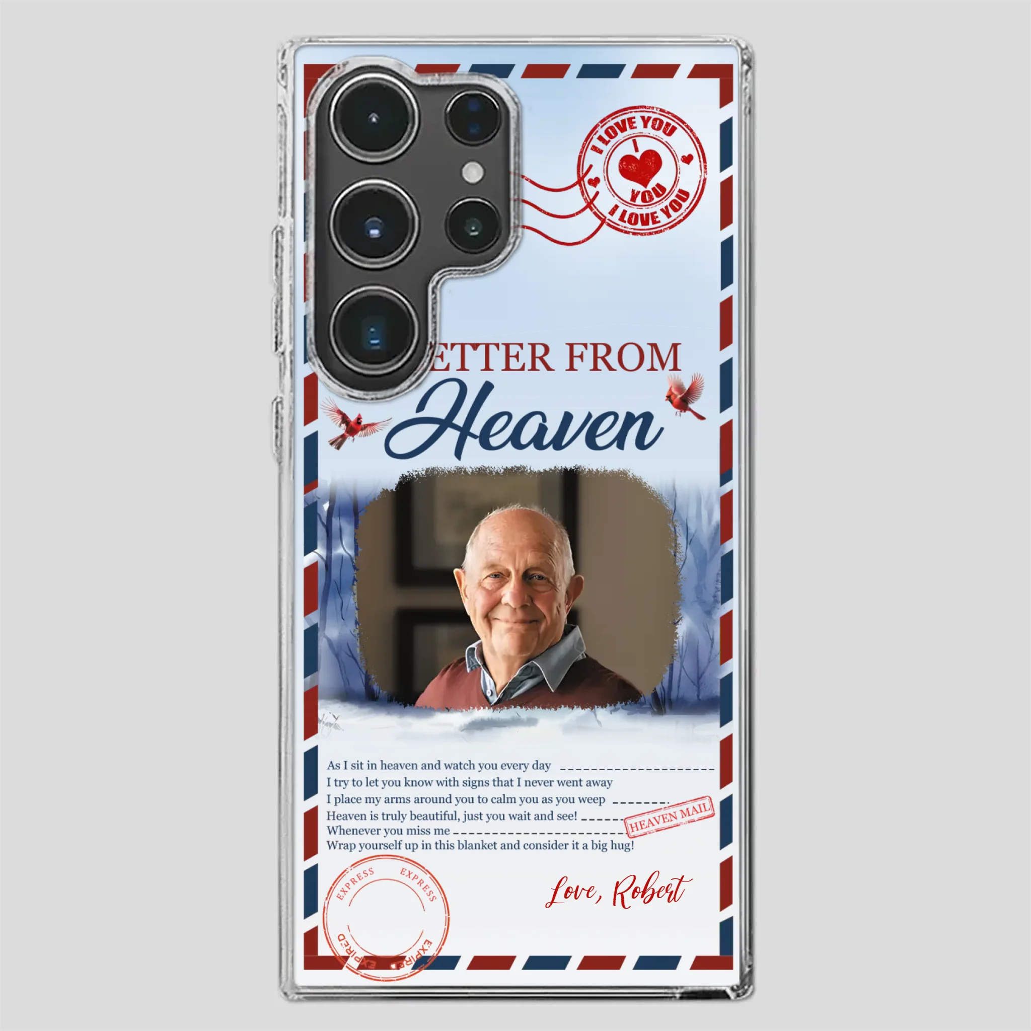 Grandpa “A Letter From Heaven” Phone Case – Custom Memorial Keepsake - 89Prints