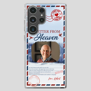 Grandpa “A Letter From Heaven” Phone Case – Custom Memorial Keepsake - 89Prints