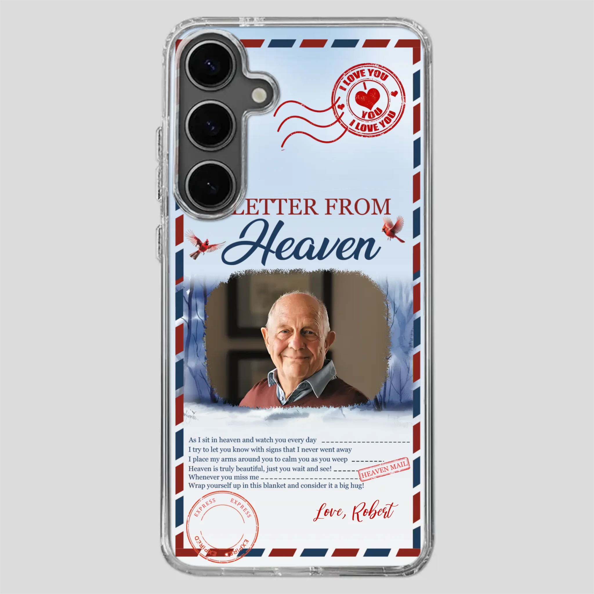 Grandpa “A Letter From Heaven” Phone Case – Custom Memorial Keepsake - 89Prints
