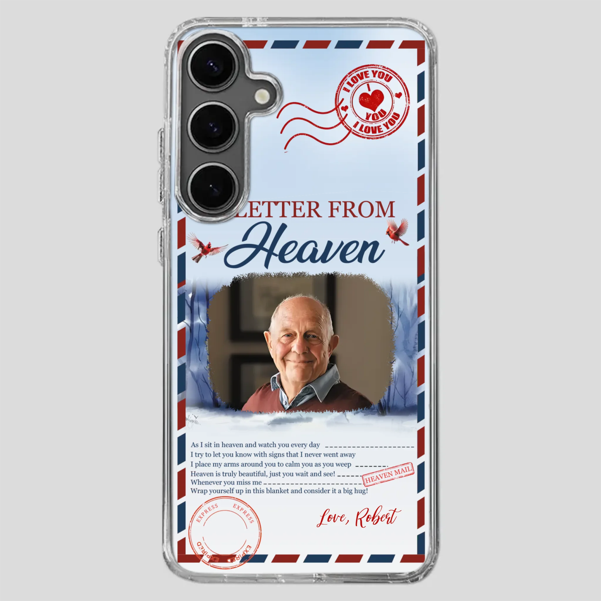 Grandpa “A Letter From Heaven” Phone Case – Custom Memorial Keepsake - 89Prints