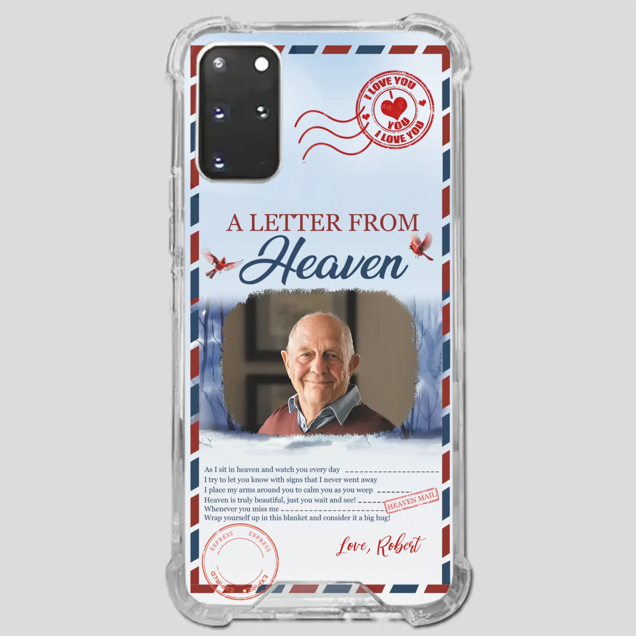 Grandpa “A Letter From Heaven” Phone Case – Custom Memorial Keepsake - 89Prints