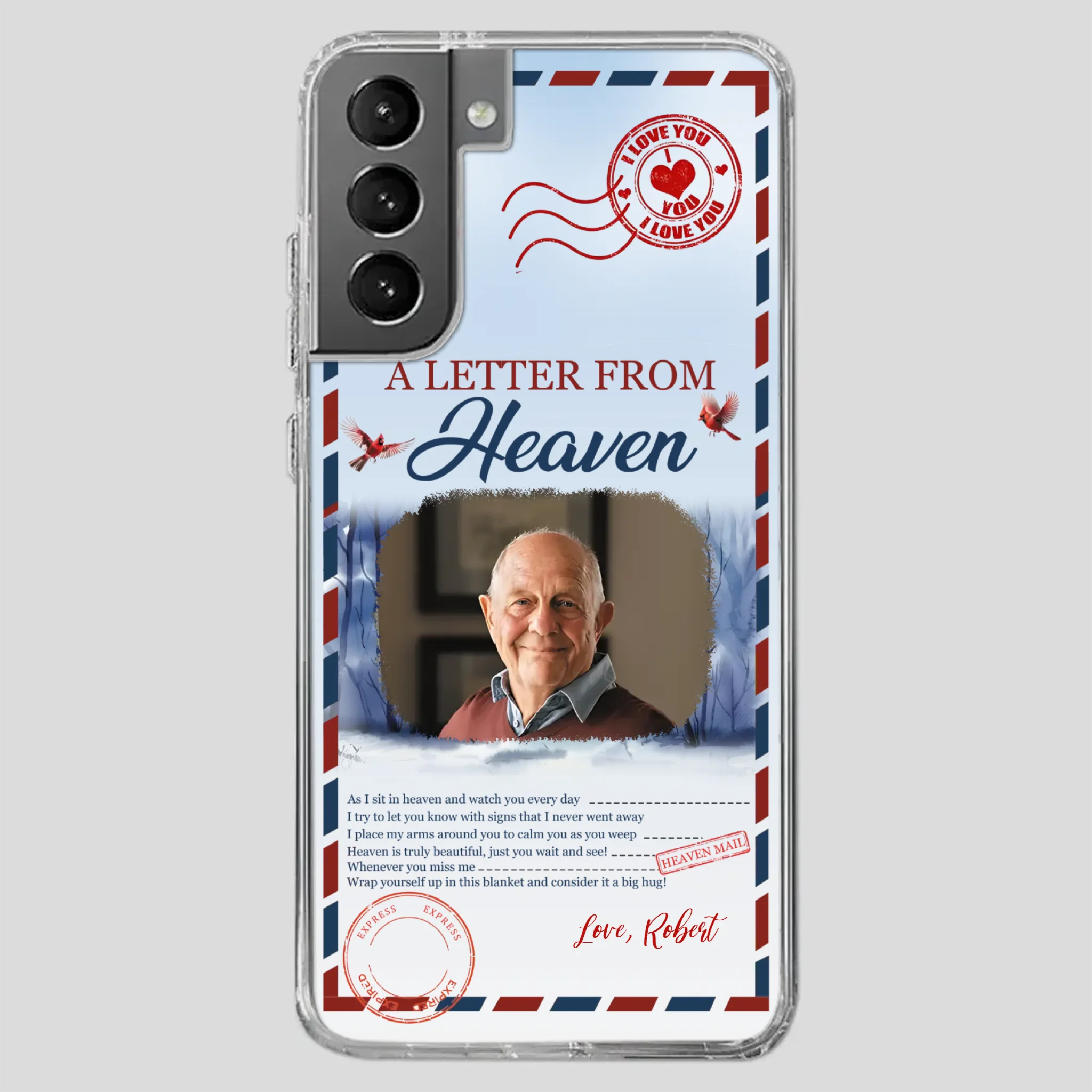 Grandpa “A Letter From Heaven” Phone Case – Custom Memorial Keepsake - 89Prints