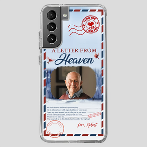 Grandpa “A Letter From Heaven” Phone Case – Custom Memorial Keepsake - 89Prints