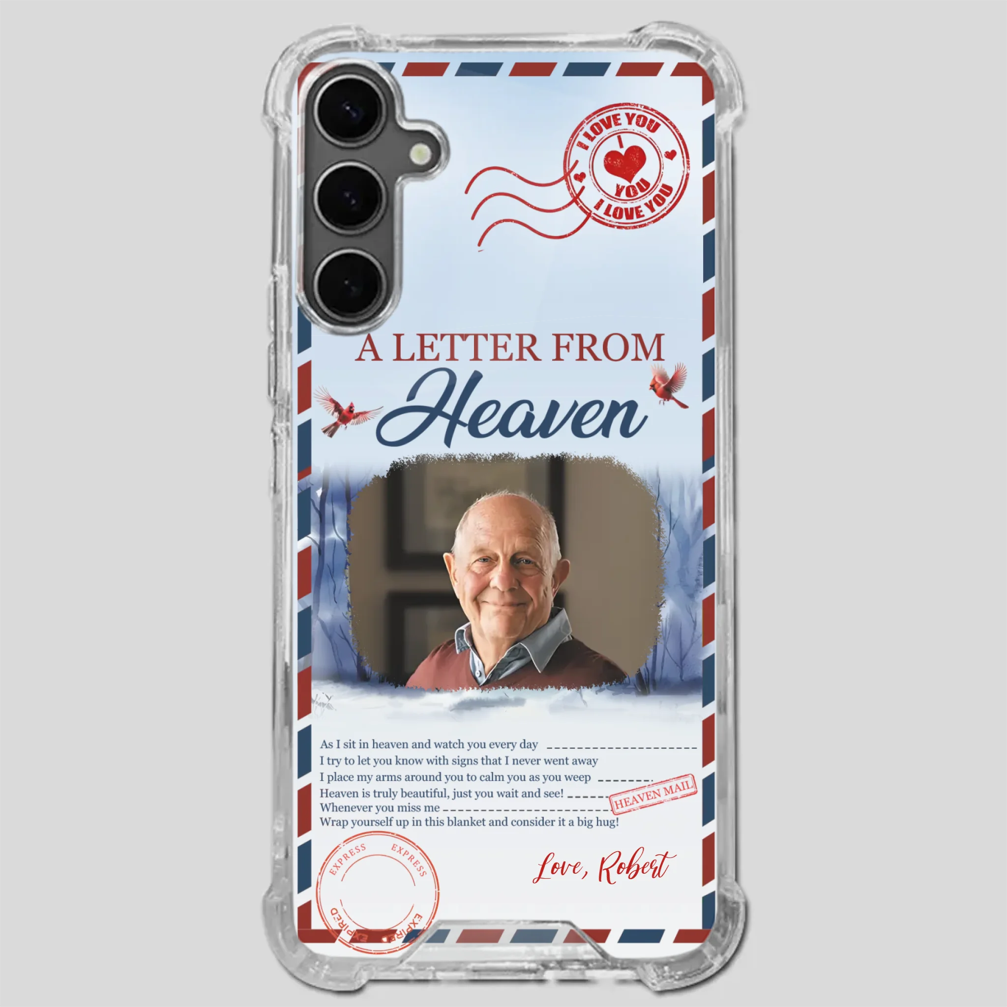 Grandpa “A Letter From Heaven” Phone Case – Custom Memorial Keepsake - 89Prints