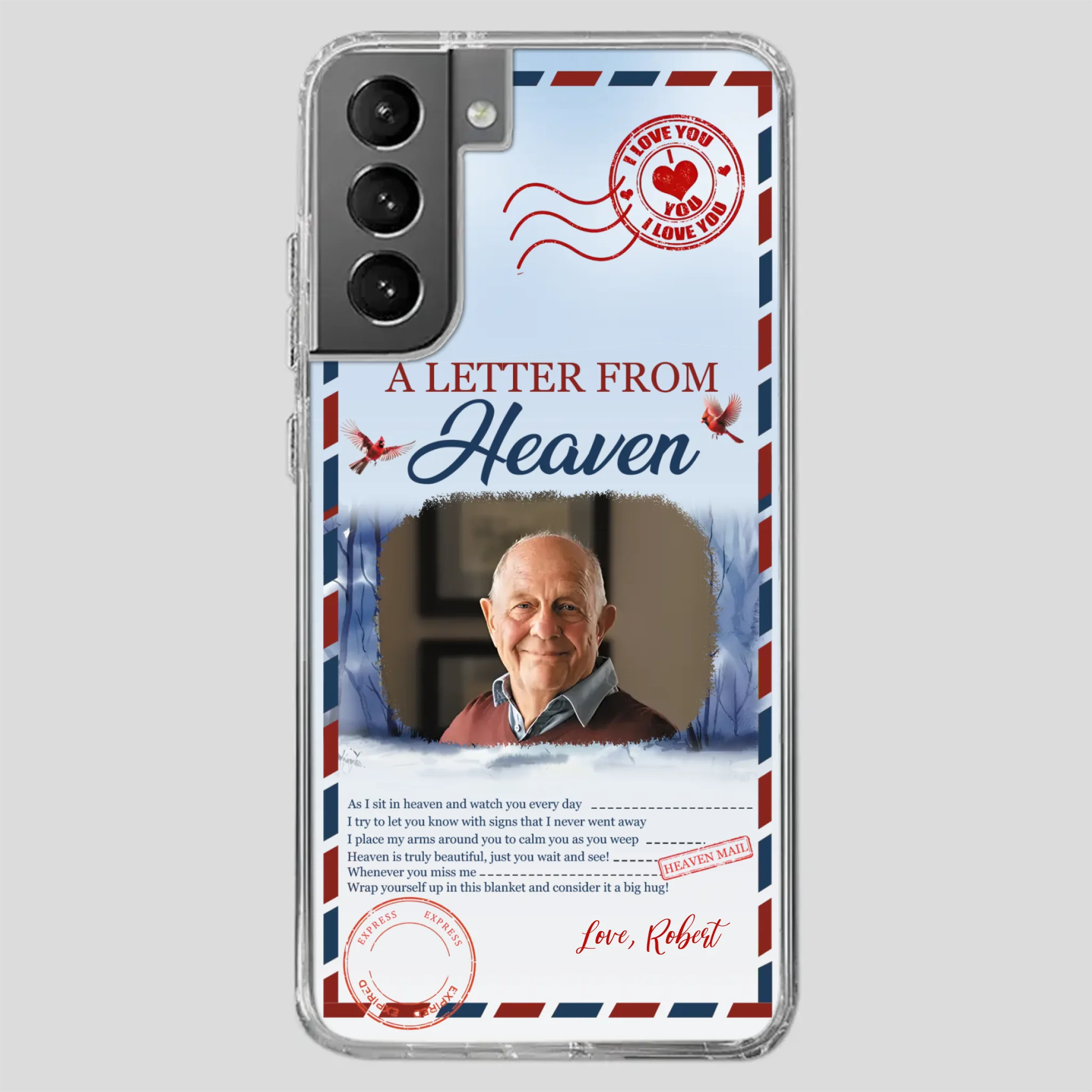 Grandpa “A Letter From Heaven” Phone Case – Custom Memorial Keepsake - 89Prints