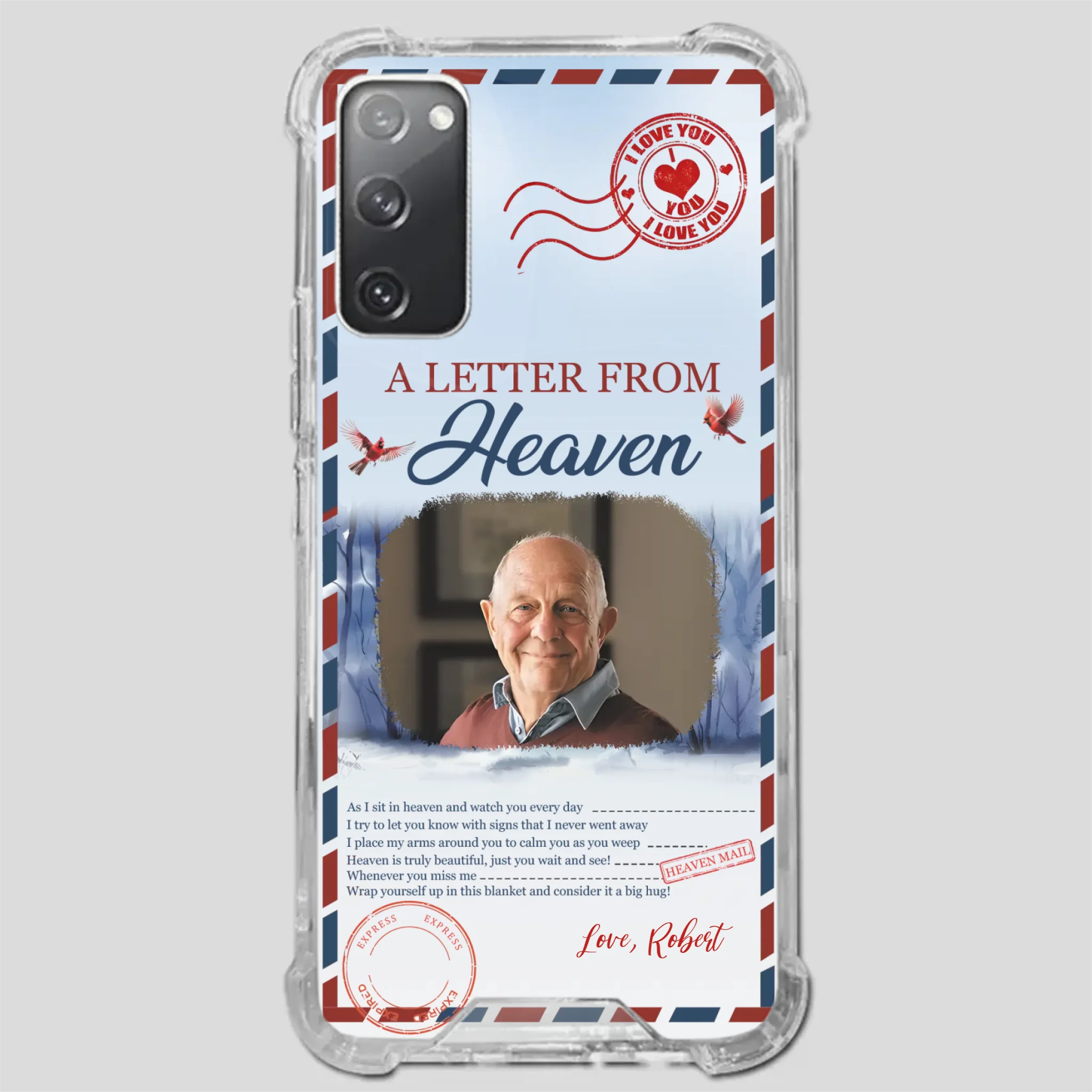 Grandpa “A Letter From Heaven” Phone Case – Custom Memorial Keepsake - 89Prints