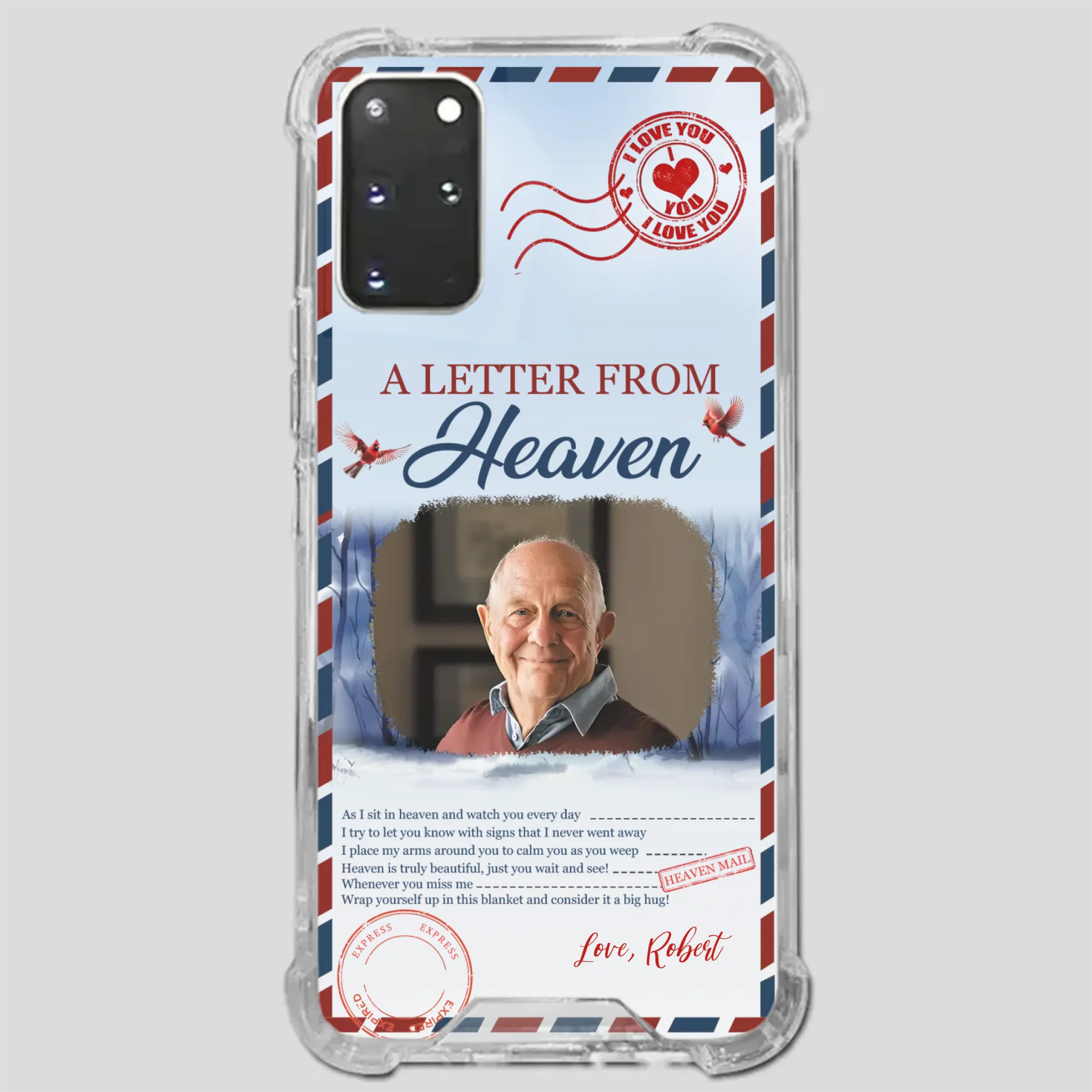 Grandpa “A Letter From Heaven” Phone Case – Custom Memorial Keepsake - 89Prints