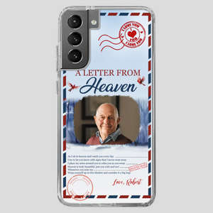 Grandpa “A Letter From Heaven” Phone Case – Custom Memorial Keepsake - 89Prints