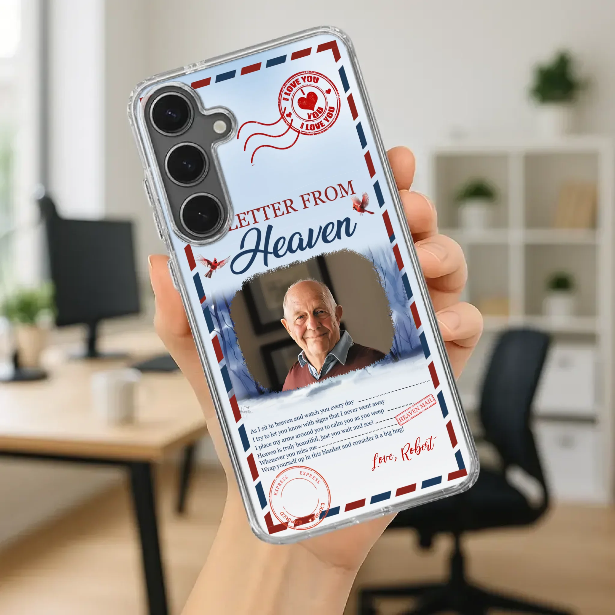 Grandpa “A Letter From Heaven” Phone Case – Custom Memorial Keepsake - 89Prints