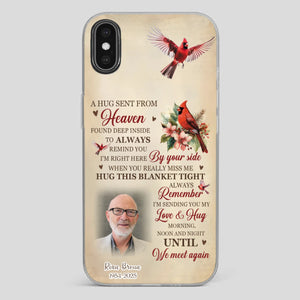 “A Hug Sent From Heaven” Grandpa Memorial Phone Case – Forever in My Heart - 89Prints