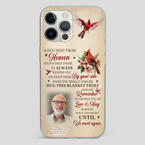 “A Hug Sent From Heaven” Grandpa Memorial Phone Case – Forever in My Heart - 89Prints