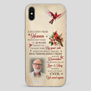“A Hug Sent From Heaven” Grandpa Memorial Phone Case – Forever in My Heart - 89Prints