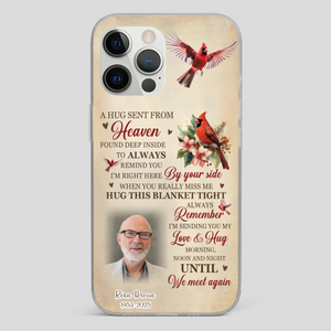 “A Hug Sent From Heaven” Grandpa Memorial Phone Case – Forever in My Heart - 89Prints