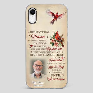 “A Hug Sent From Heaven” Grandpa Memorial Phone Case – Forever in My Heart - 89Prints