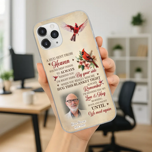 “A Hug Sent From Heaven” Grandpa Memorial Phone Case – Forever in My Heart - 89Prints