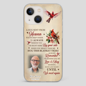 “A Hug Sent From Heaven” Grandpa Memorial Phone Case – Forever in My Heart - 89Prints