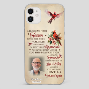 “A Hug Sent From Heaven” Grandpa Memorial Phone Case – Forever in My Heart - 89Prints