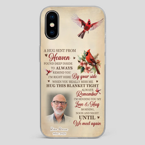 “A Hug Sent From Heaven” Grandpa Memorial Phone Case – Forever in My Heart - 89Prints