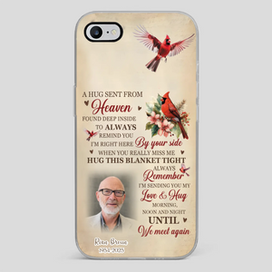 “A Hug Sent From Heaven” Grandpa Memorial Phone Case – Forever in My Heart - 89Prints