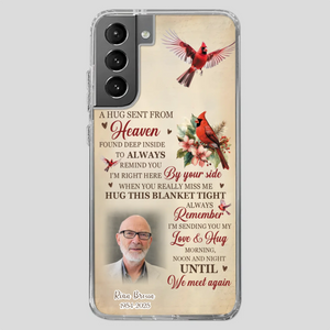 “A Hug Sent From Heaven” Grandpa Memorial Phone Case – Forever in My Heart - 89Prints