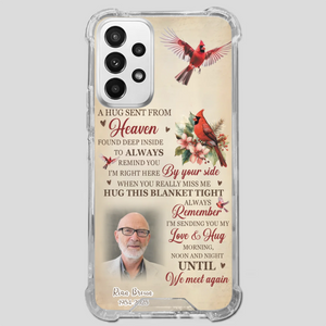 “A Hug Sent From Heaven” Grandpa Memorial Phone Case – Forever in My Heart - 89Prints