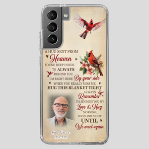 “A Hug Sent From Heaven” Grandpa Memorial Phone Case – Forever in My Heart - 89Prints
