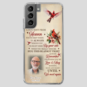 “A Hug Sent From Heaven” Grandpa Memorial Phone Case – Forever in My Heart - 89Prints