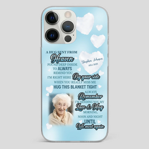 “A Hug Sent From Heaven” Grandma Memorial Case – Forever Loved, Never Forgotten - 89Prints